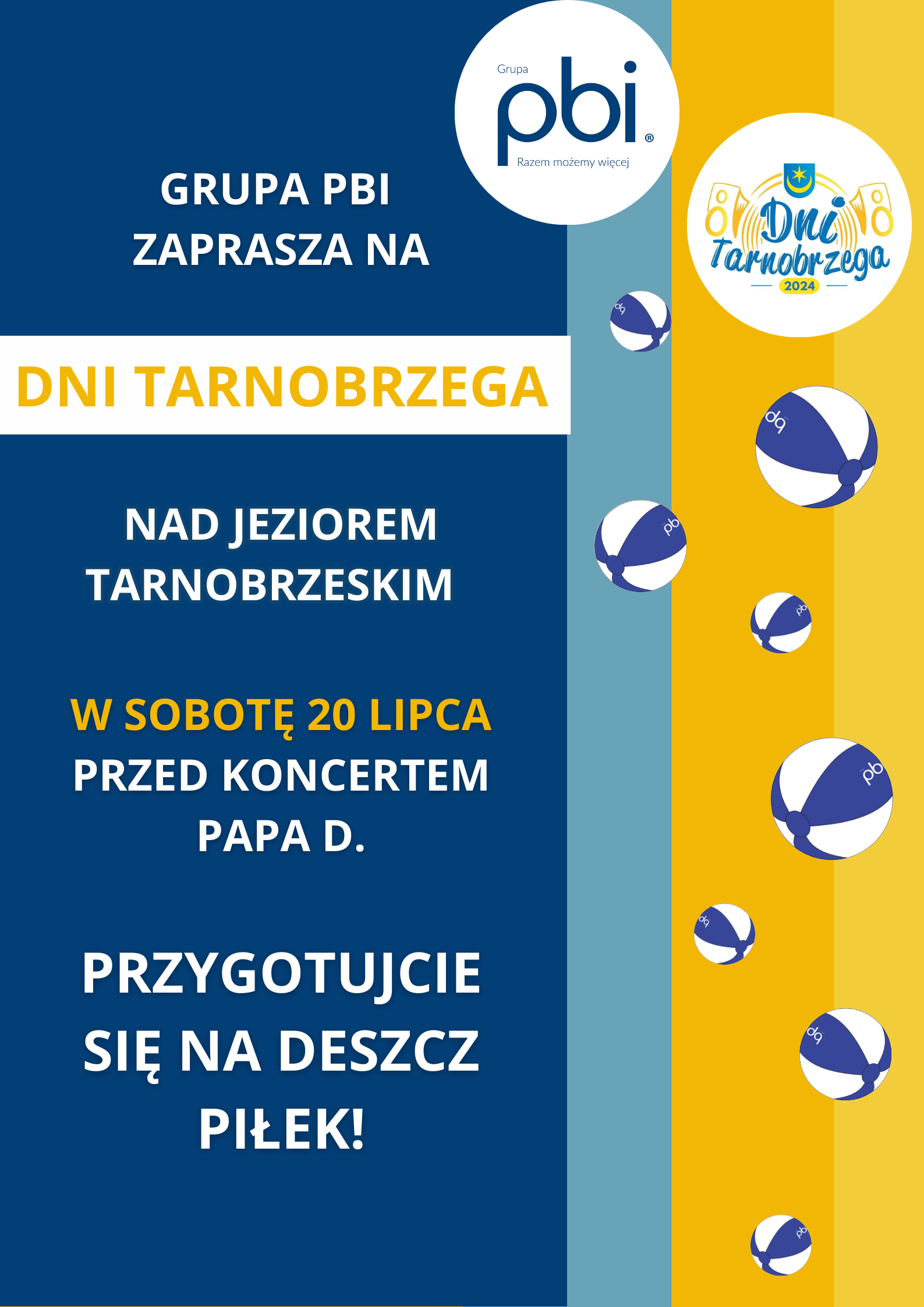 Deszcz piłek przed koncertem Papa D.